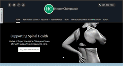 Desktop Screenshot of hoctorfamilychiropractic.com